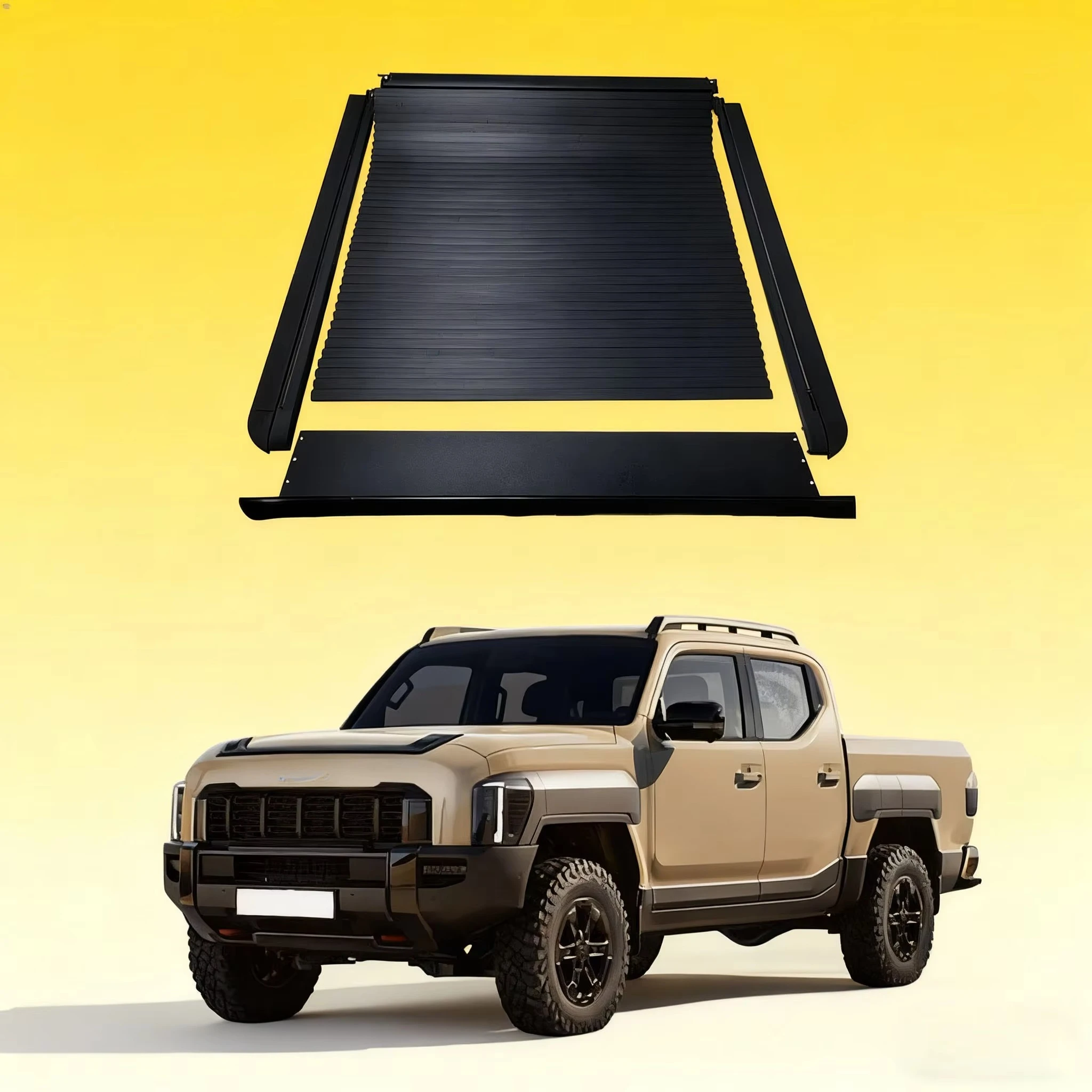 

Noble 4x4 Truck Waterproof Electric Tonneau Retractable Hard Roller Pickup Bed Cover for Tasman 2024 + Power Cover