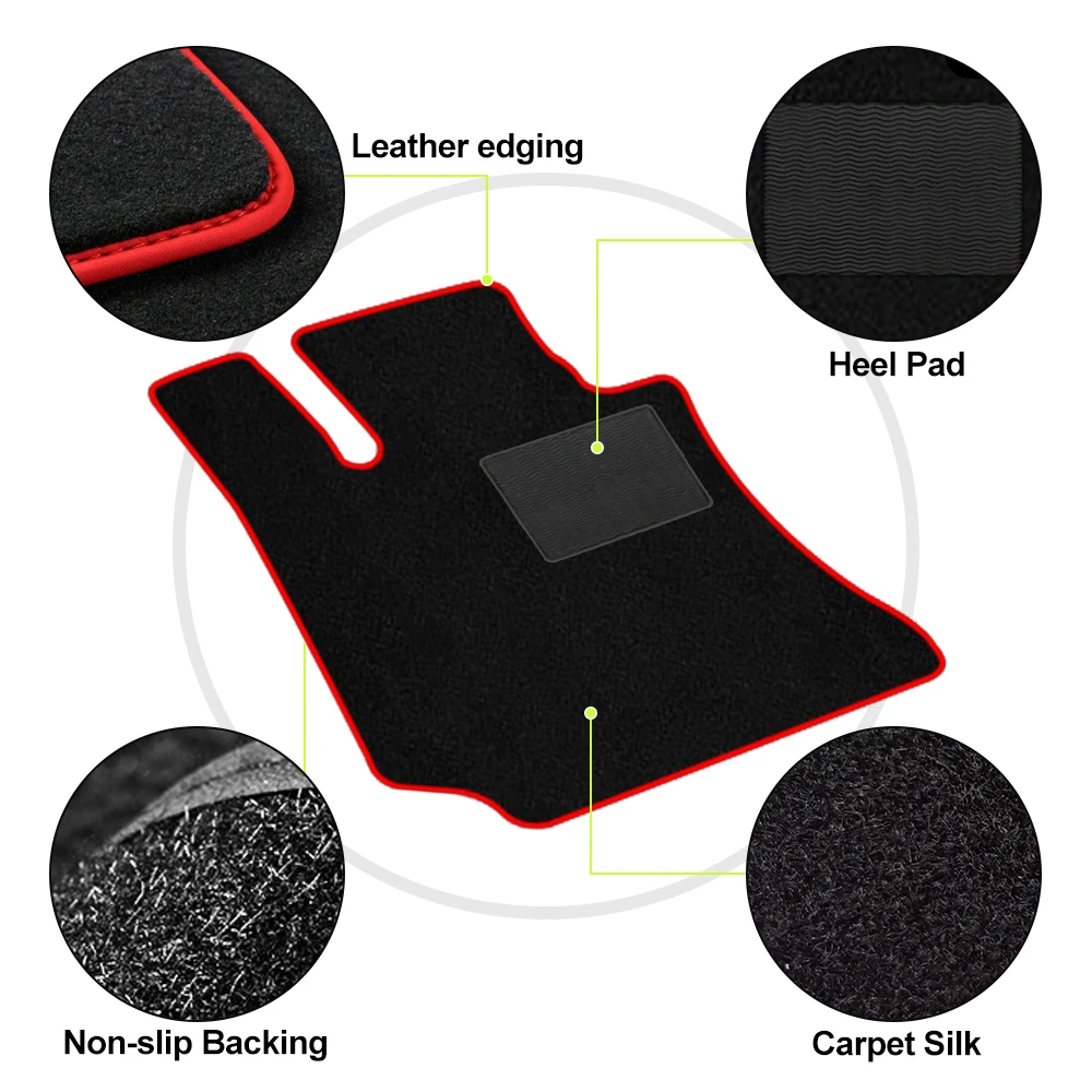 Car Floor Mats Carpet Rugs Compatible With BMW For Z3(E36)1996-2002 Anti-slip Stylish Odorless Flame retardant Waterproof