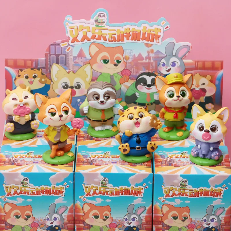 

Новая слепая коробка Zootopia, аниме-фигурки, игрушка, коллекция украшений «Ник и Джуди», игрушка для девочек и мальчиков на день рождения, Рождество