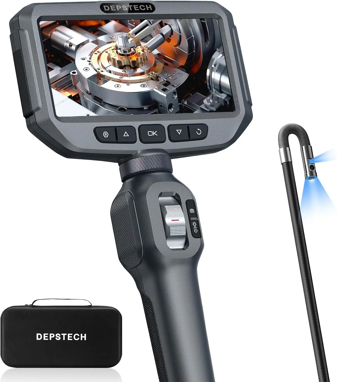 

Endoscope Camera with Light, Articulated Probe, Flexible Snake Inspection Camera