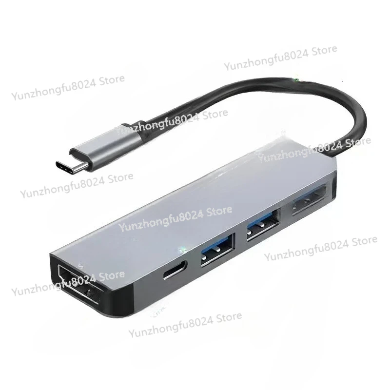 

Type-c 7-in-1 docking station HDMI notebook USB multi-port hub aluminum alloy H UB screen projection docking station