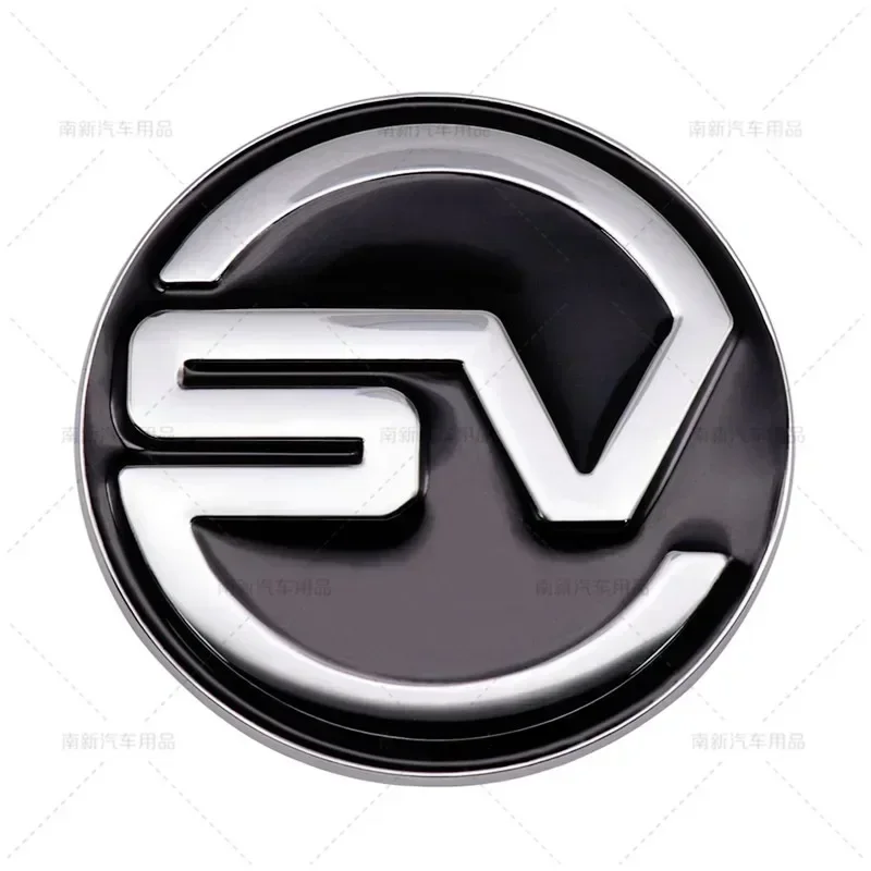 3D Metal SV Logo Car Rear Trunk Emblem Badge SVR Sticker Decals Accessories