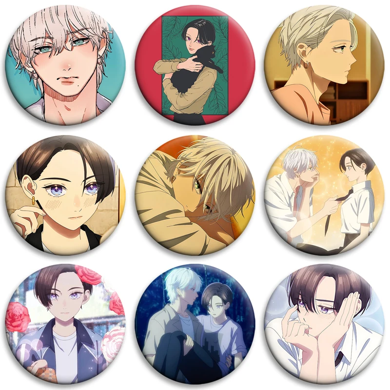 58mm Anime My Deepest Secret Badge Elios Brooches Enamel Pins for Bag Accessories Clothing Decoration Yaoi Fans Otaku Gifts
