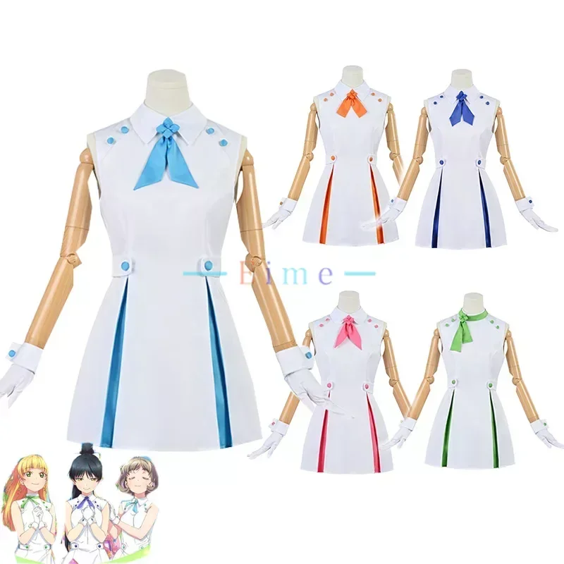 

Anime LoveLive Superstar Liella Wish Song Cosplay Costumes Women Cute Dancing Dress Halloween Carnival Uniform Custom Made