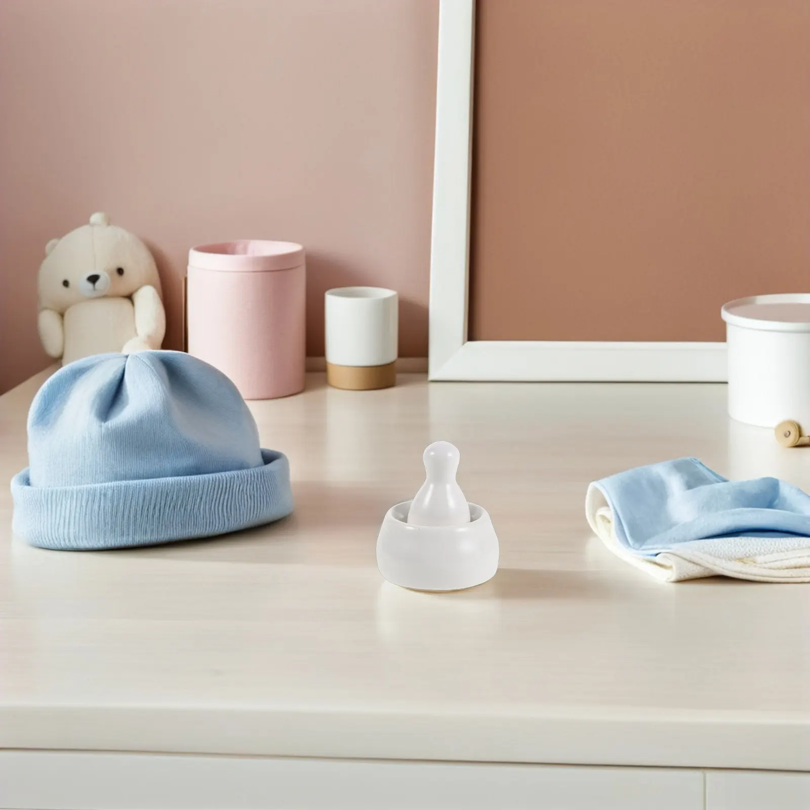 

1Set Porcelain Mortar and Pestle Baby Food Grinder Small Ceramic Spice Crusher Bowl Kitchen Pill Nut Grinding Heavy Duty