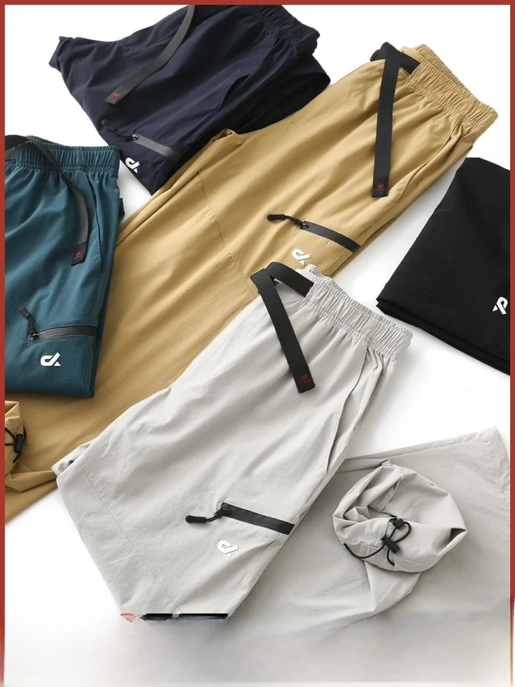 

High-End Outdoor 3D Tailored Men's Qui Dry Waterproof Casual Pants Spring Summer New Arrival Straight Leg Long Trousers