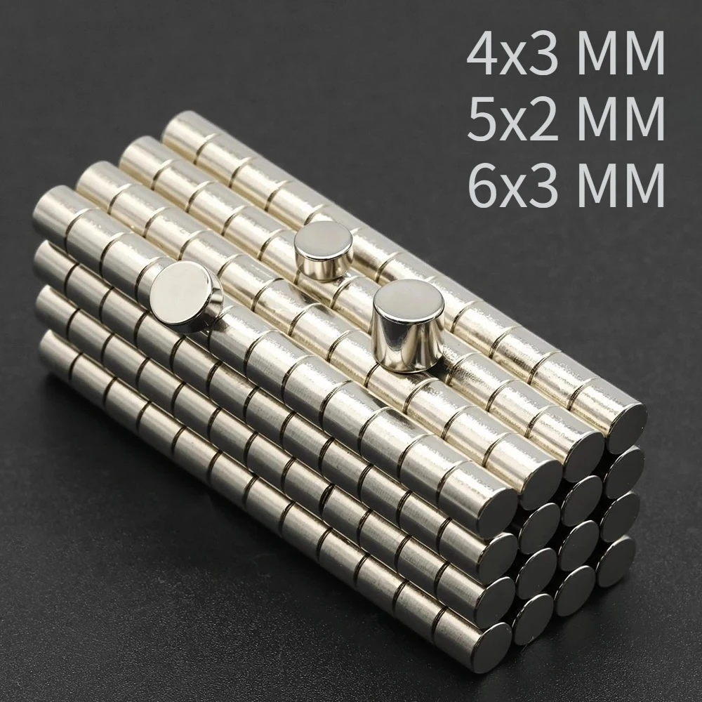 Aimants de réfrigérateur 4x3 5x2 6x3MM, design rond de précision, application polyvalente, aimants décoratifs ronds pour la maison