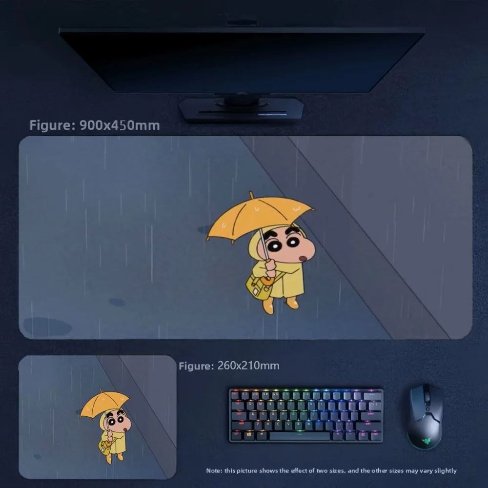 Animation Crayon Shin Chan and His Friends Series Leather Non-slip Mouse Pad Office Stylish Simple Premium Mouse Pad Table Mat