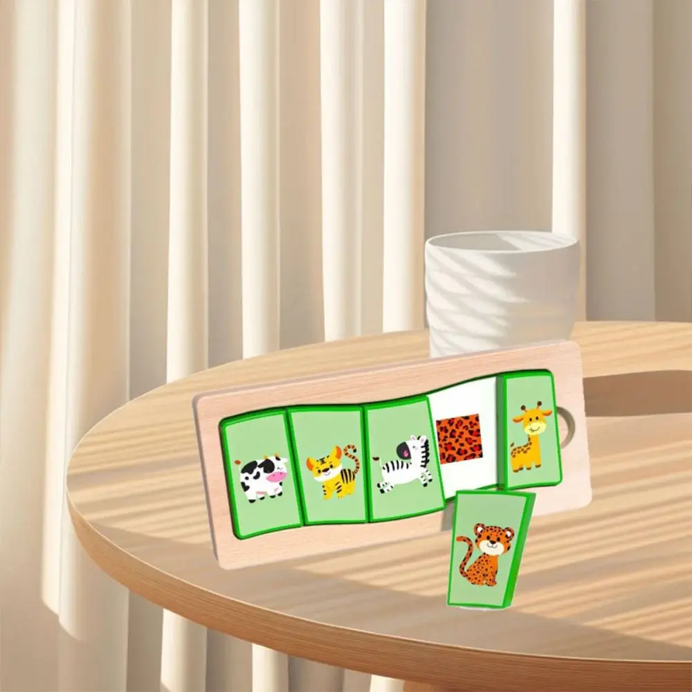Puzzle Board Wooden Toys 3D Puzzles Pattern Cognitive Interactive Shape Matching Board Game DIY Montessori Animal Jigsaw Toys