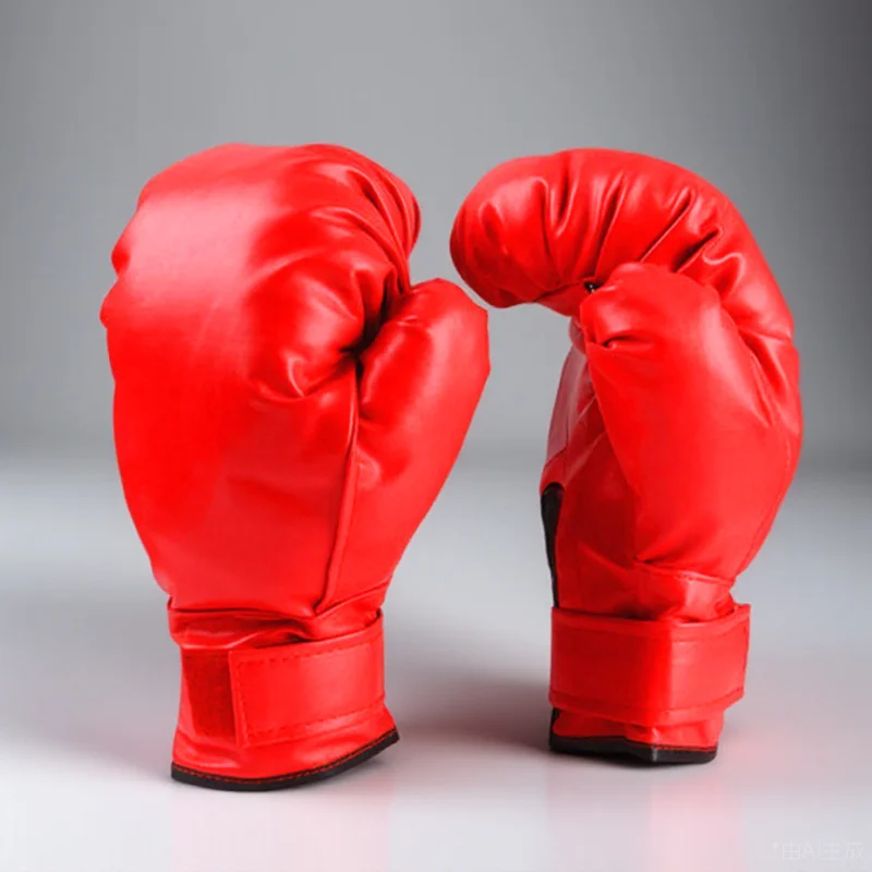 

1 Pair Boxing Gloves Premium Pu Widened Wrist Wrap Breathable Lining For Heavy Bag Training Punch Mitts Sparring Kickboxing Thai