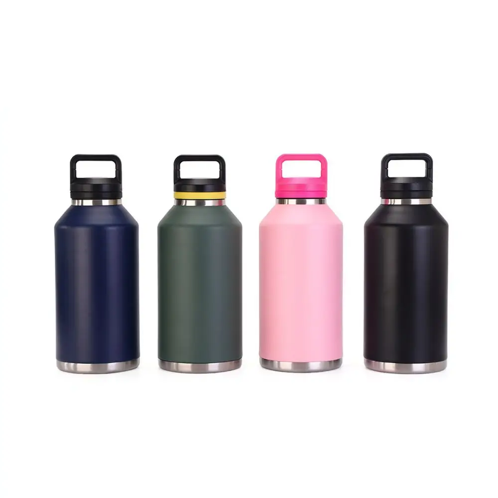 Stainless Steel Thermal Cup Large Capacity Vacuum Water Bottle For Outdoor Travel Camping Office Workout