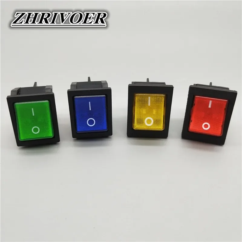 KCD4 ON-OFF 30A/250 فولت 16A/250 فولت الثقيلة 4 دبوس T85 الروك التبديل مع ضوء 12 فولت 24 فولت 110 فولت 220 فولت 380 فولت