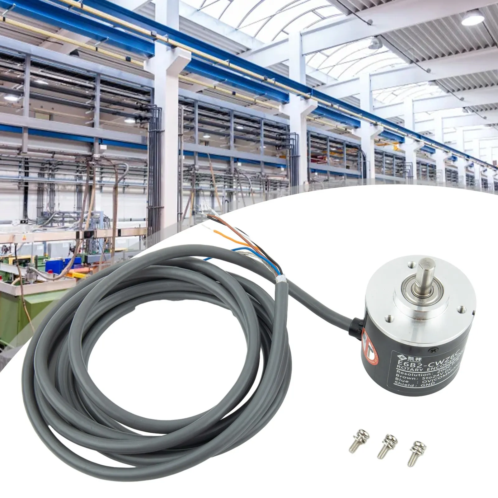 التوافق مع جهاز التشفير عالي الدقة 360P R لمشاريع الروبوتات 39 مم قطر 8 النواة كابل محمي 12 مم طول رمح #6