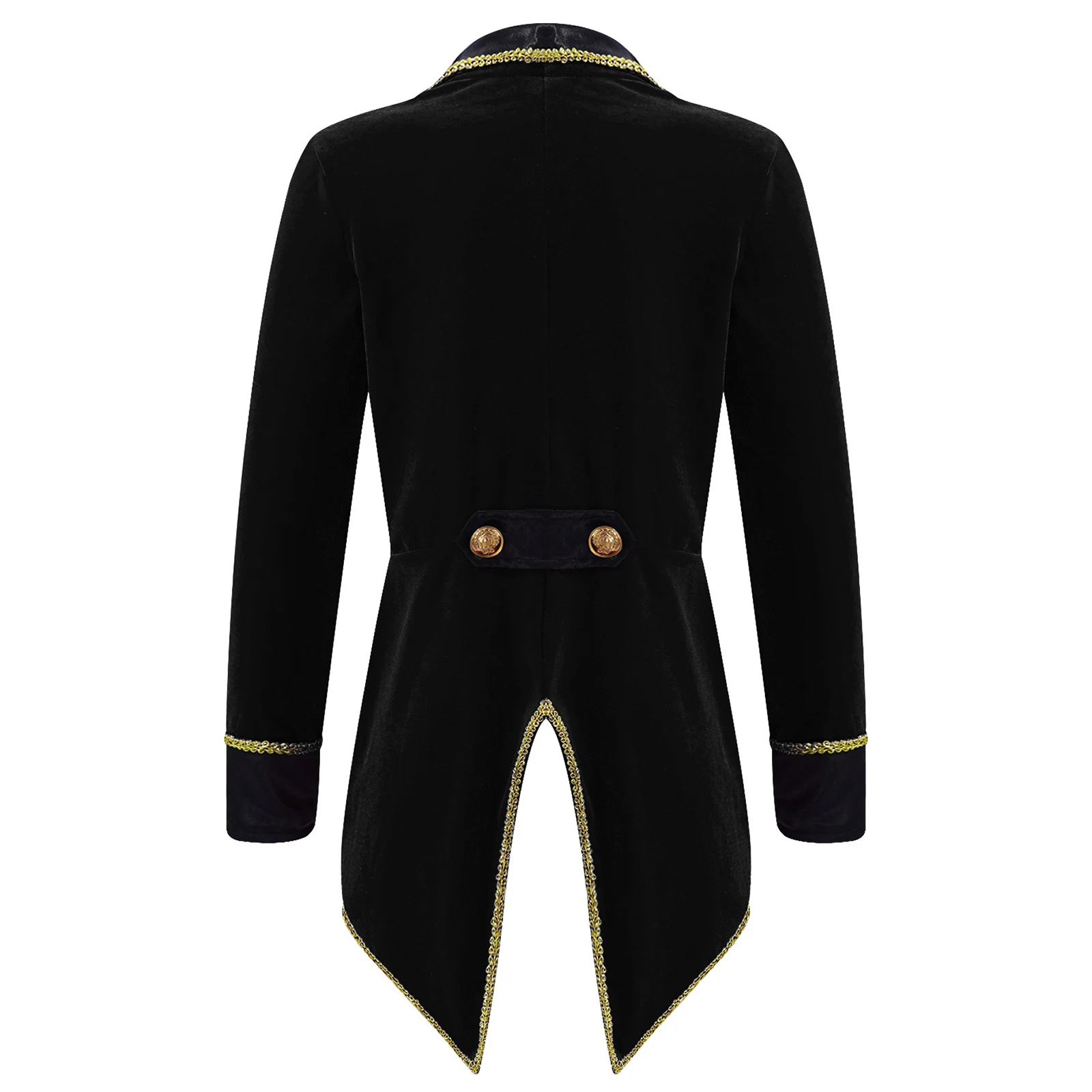 Kids Girls Boys Circus Ringmaster Costume Carnival Theme Party Cosplay Showman Magician Tailcoat Jacket Long Sleeves Tuxedo Coat