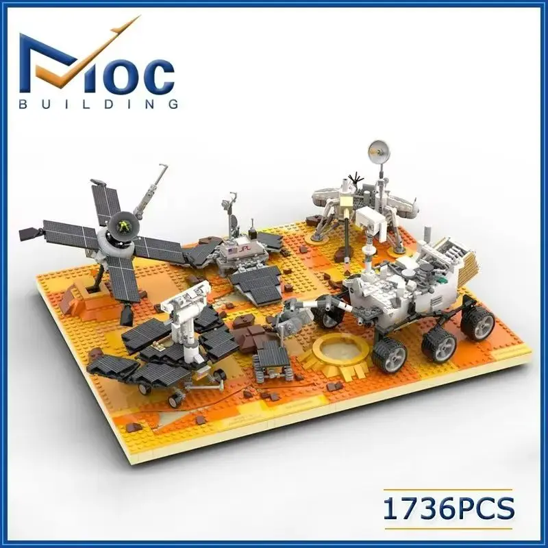 Ensemble de blocs de construction MOC Mars Perseverance Rover, exploration de l'espace, véhicule spatial, briques d'assemblage DIY, jouets, cadeaux