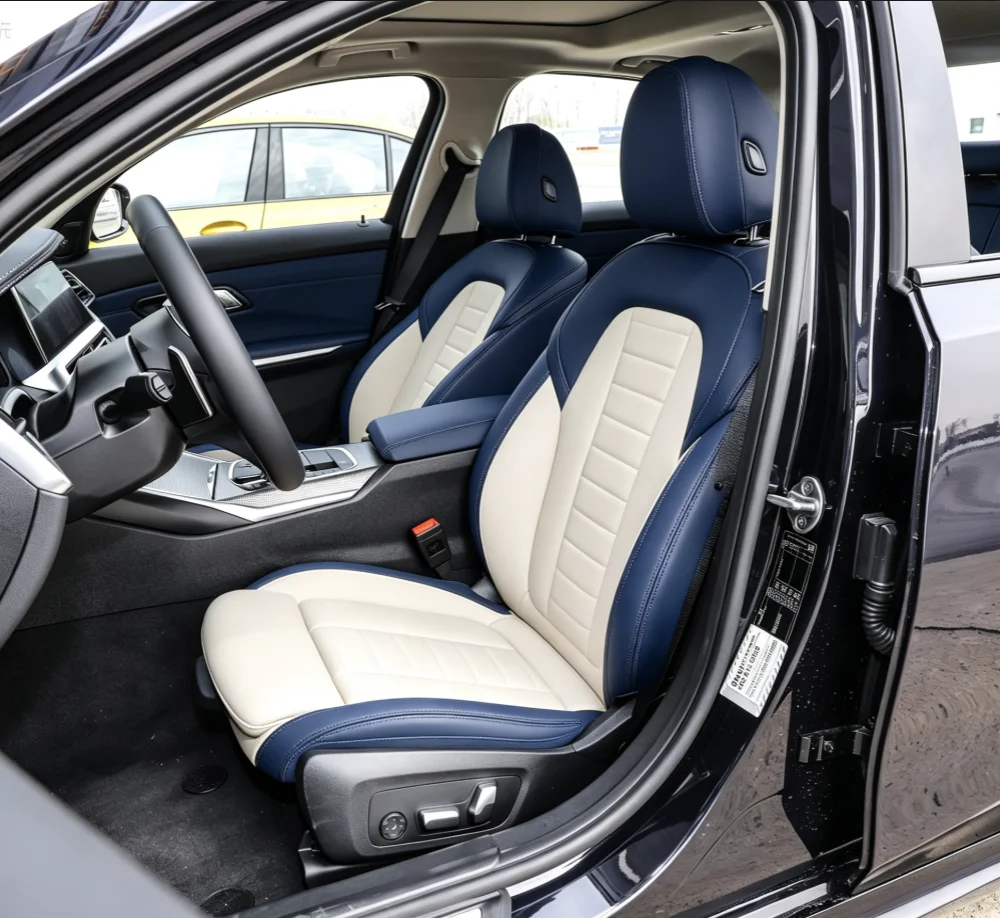 Für BMW G20 2020~2024 Maßgefertigte Autositzbezüge Luxuriöses Nappaleder 100% Passgenau Innenraumzubehör 360 ° Vollständige Abdeckung – Detail 5