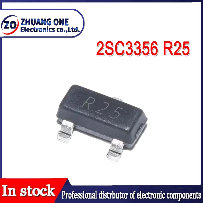 50PCS 2SC3356 2SC3356-25 R25 SOT23-3 Bipolar Transistors - BJT new and original