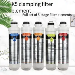 Water Purifier Filter PP Cotton Front And Rear Activated Carbon Ro Reverse Osmosis Membrane K5 Filter Free Installation