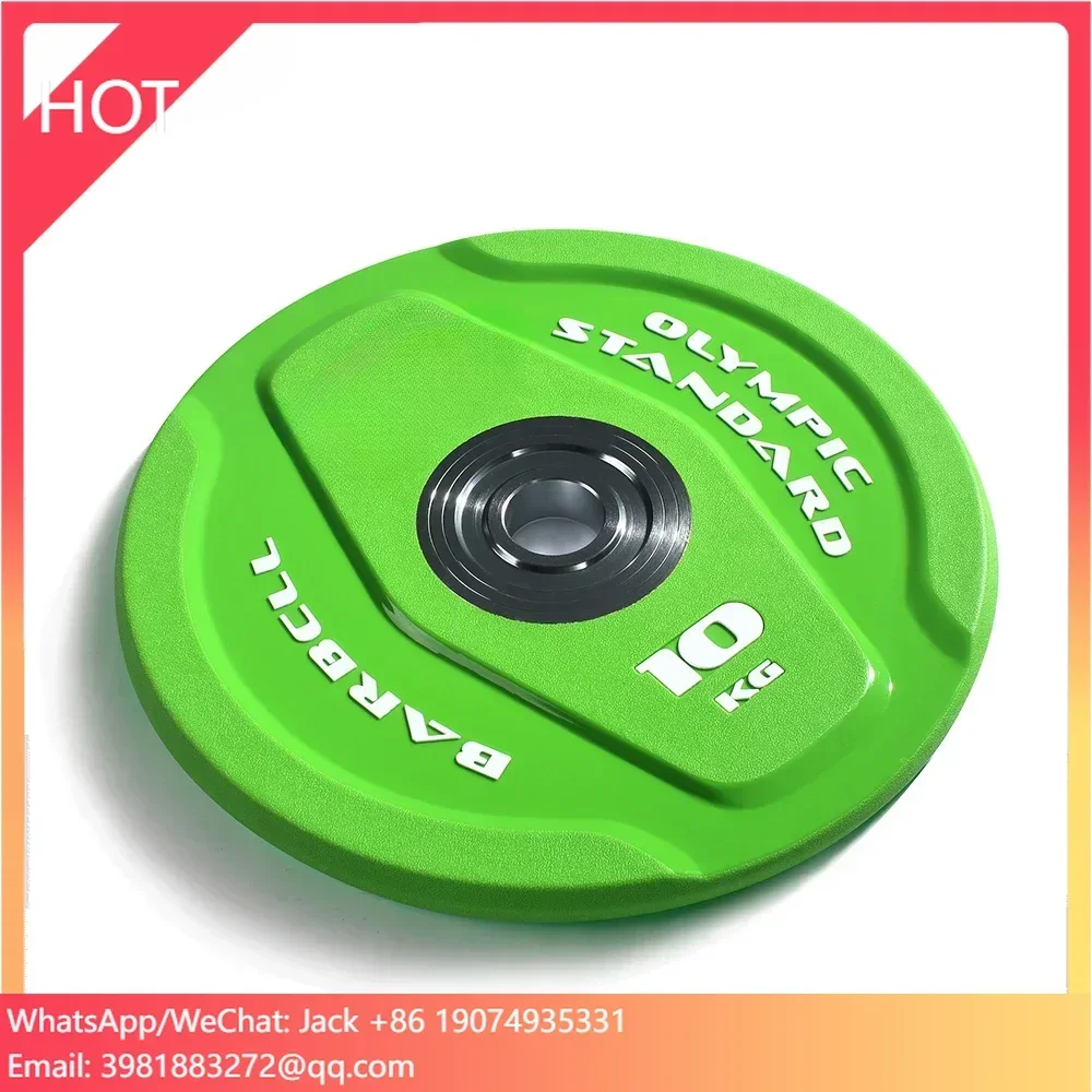Cheap Weight Lifting PU Weight Plates Gym Barbell Bumper Plates For Sale Powerlifting Calibrated Weight Plates