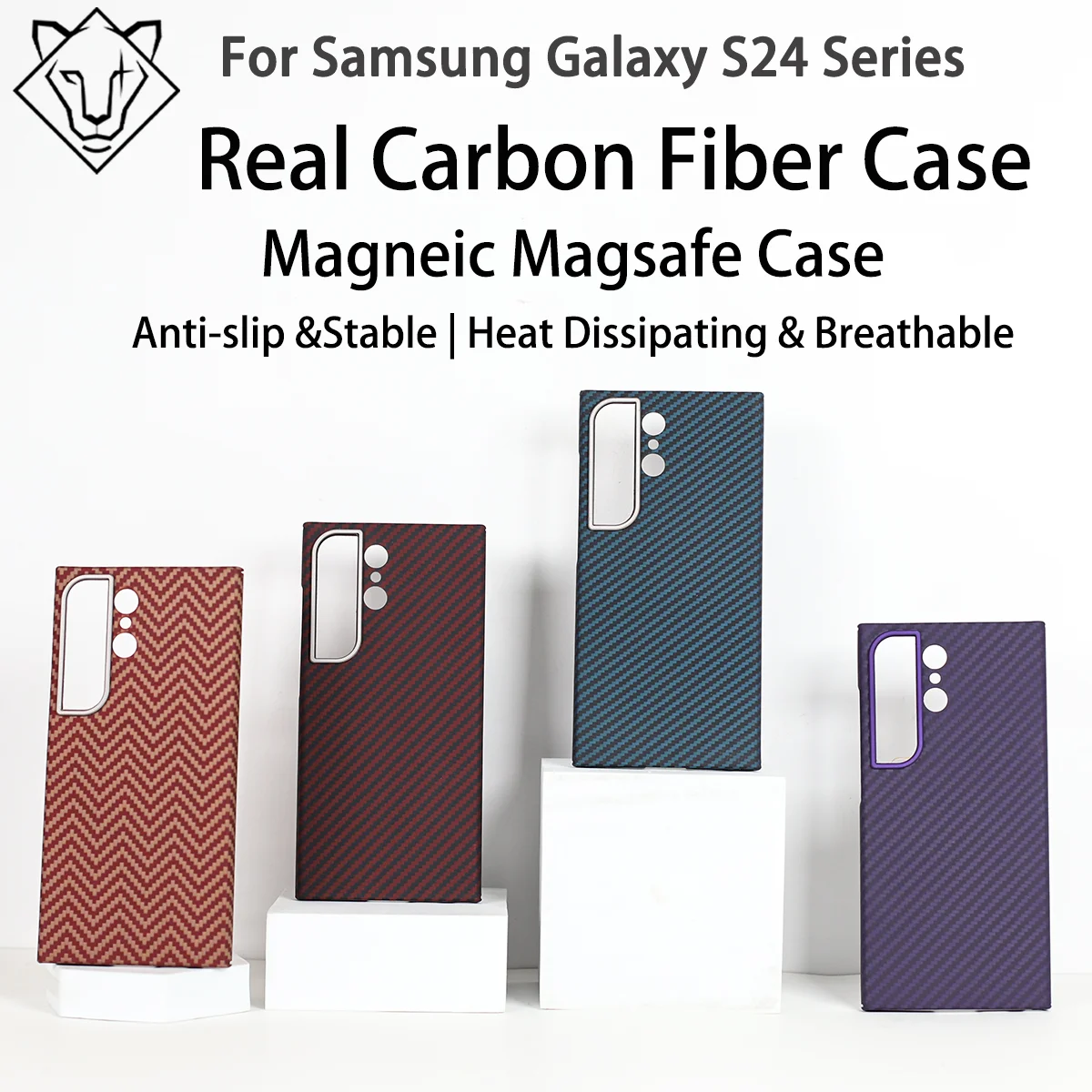 

Чехол из арамидного волокна для Samsung Galaxy S24 Ultra, чехол из углеродного волокна S24+, чехол для телефона 600D, ультратонкие чехлы из арамидного волокна S24