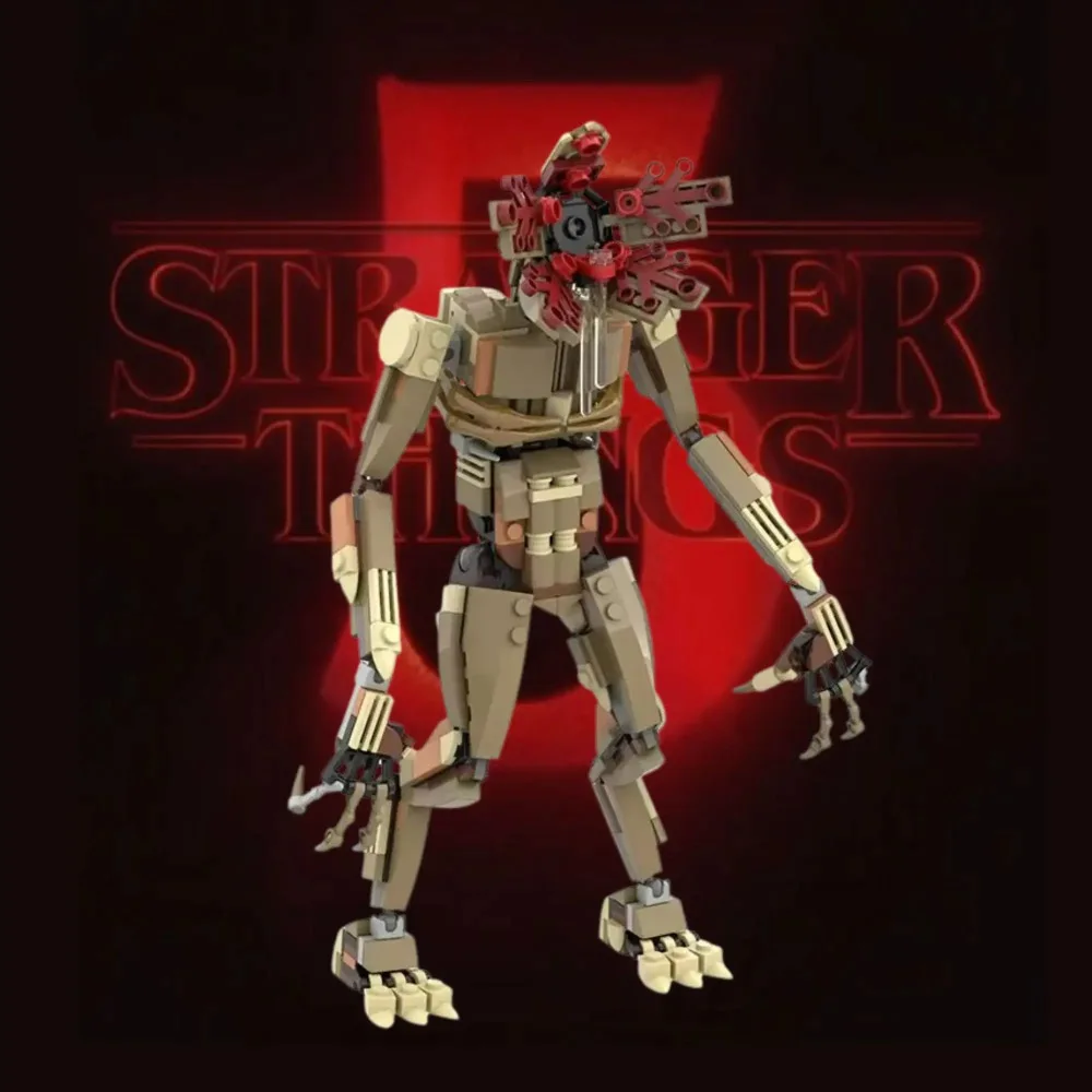 

MOC Demogorgon Monster Building Blocks Strangered Things Vecna Clock Eleven Van Кирпичи Модель Настольный орнамент Игрушки Подарки для детей