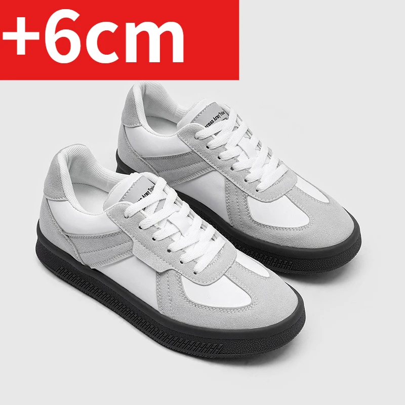 

Мужские кроссовки 2026 для увеличения роста, 10 см, спортивные повседневные, с невидимым внутренним увеличением роста 6-8 см, белые