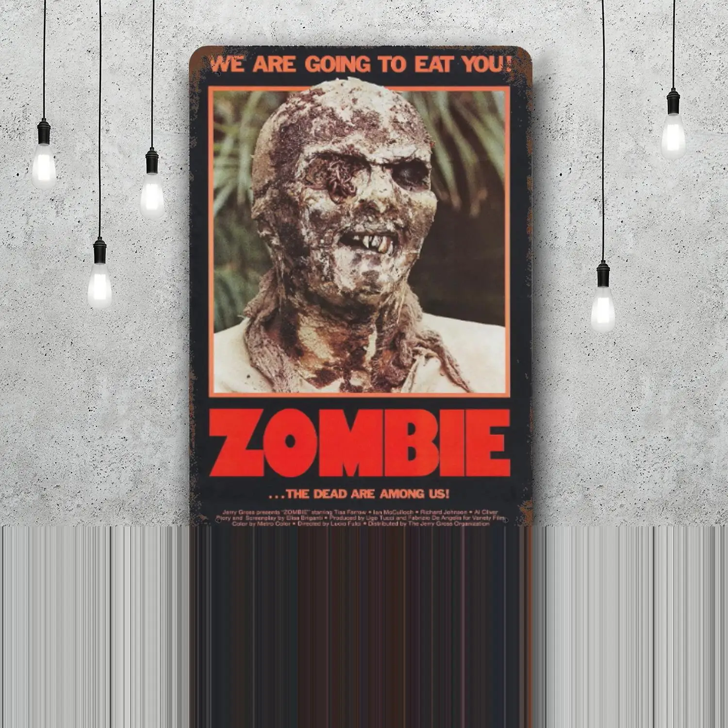 lucio fulci Movie director Retro Vintage Tin Sign Poster Decorative Plaque Metal Plate Wall Decor