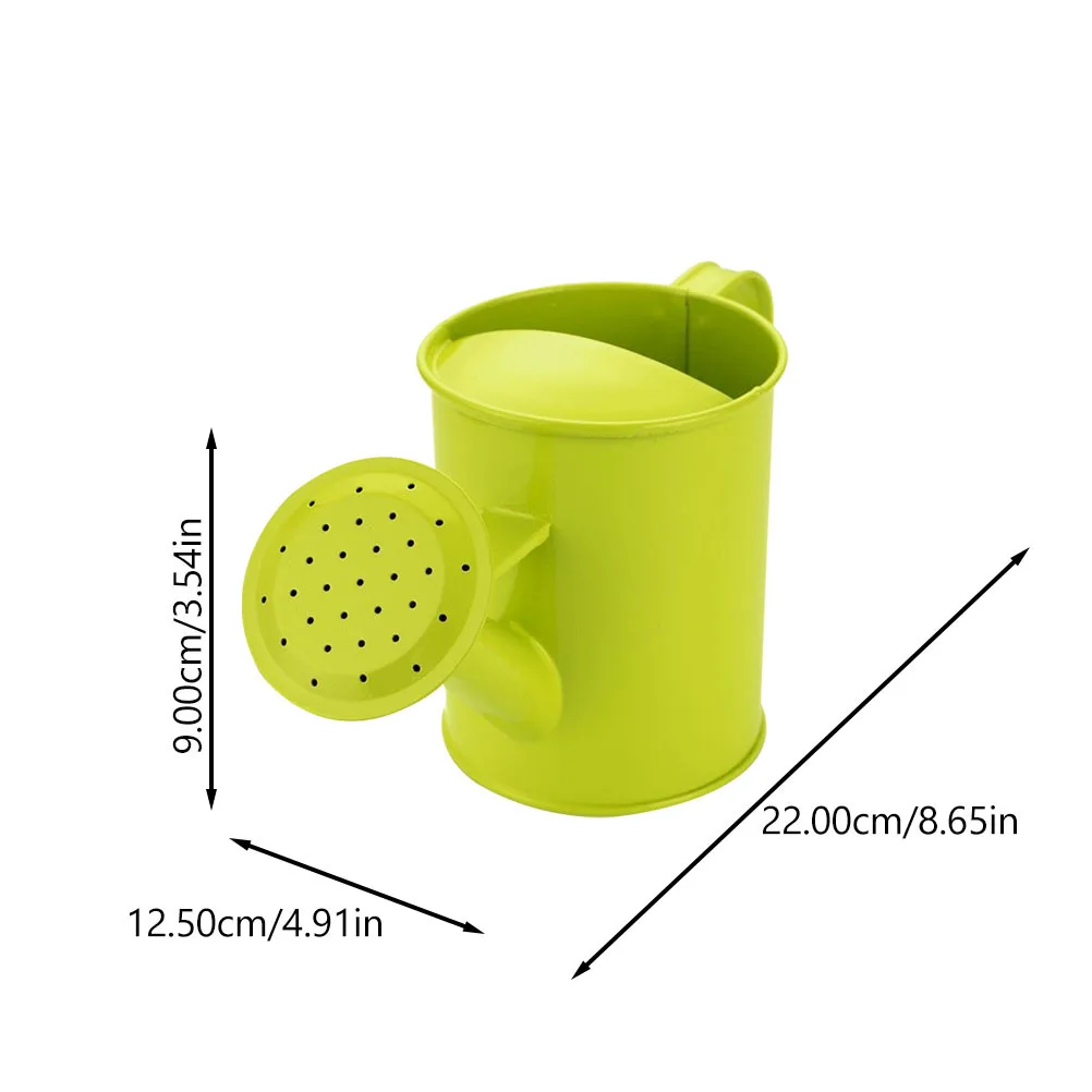 บัวรดน้ำเด็ก ความจุขนาดใหญ่ ด้ามจับกันลื่นตามหลักสรีรศาสตร์ สำหรับเด็ก ทำสวน ปลูกดอกไม้ เครื่องมือปลูกต้นไม้ บัวรดน้ำโลหะ