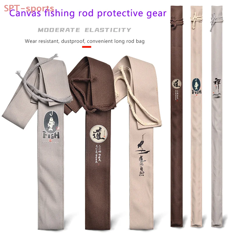 1Pc Multifunctional Fishing Tackle Storage Bag Portable Folding Fishing Rod Case Cover Large Capacity Fishing Gear Accessories