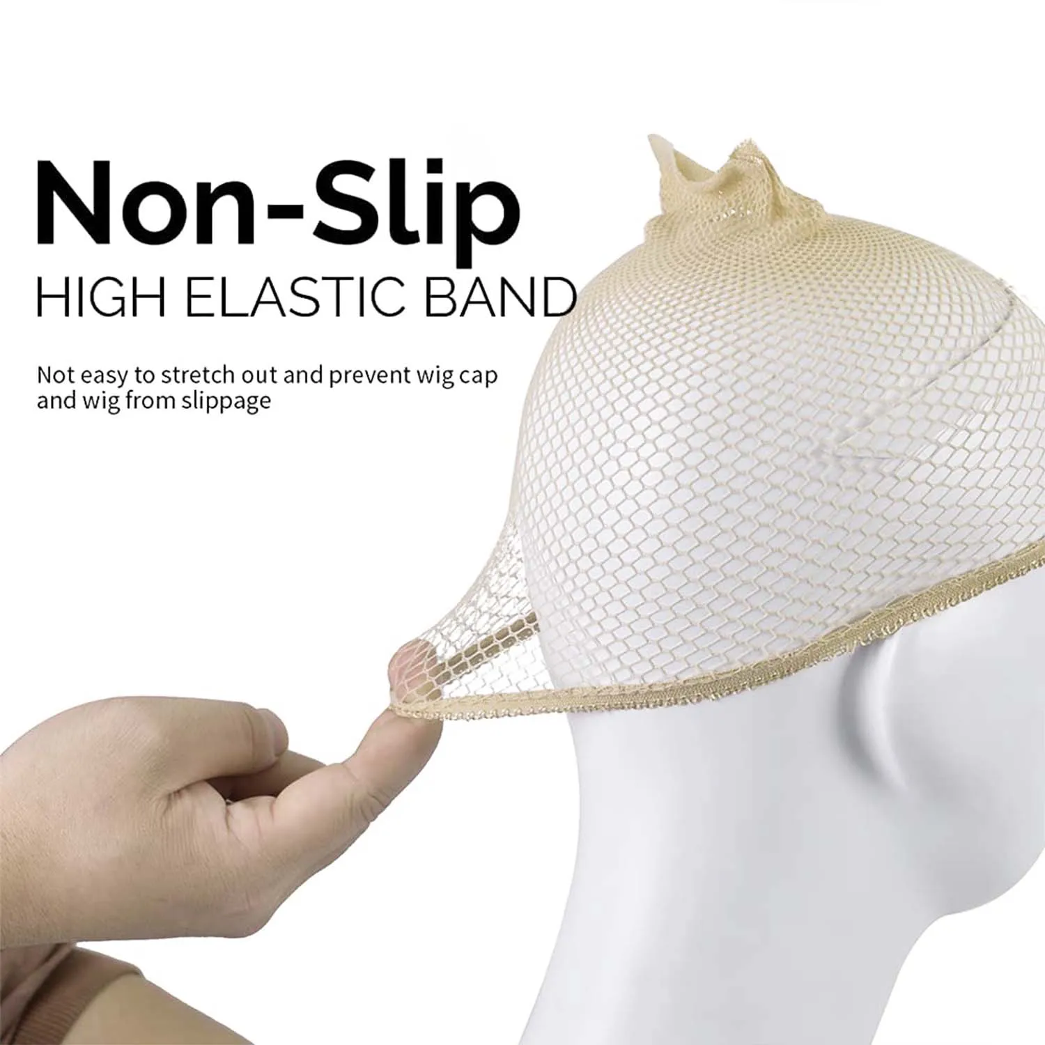 메쉬 가발 캡 나일론 헤어넷 신축성 있는 탄성 헤어넷 패션 메쉬 위빙 가발 캡 여성용 가발 제작용