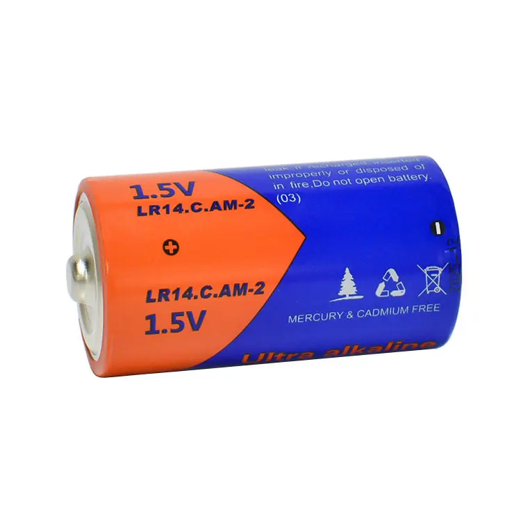 5pcs.。for LR14 alkaline No. 2 battery 1.5V water heater gas stove flashlight emergency light environmental protection.。