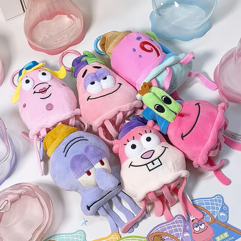 Funism SpongeBob SquarePants Bikini Bottom Jellyfish Glow Blind Box Mystery Box Figure Keychain Holiday Gift For Fans