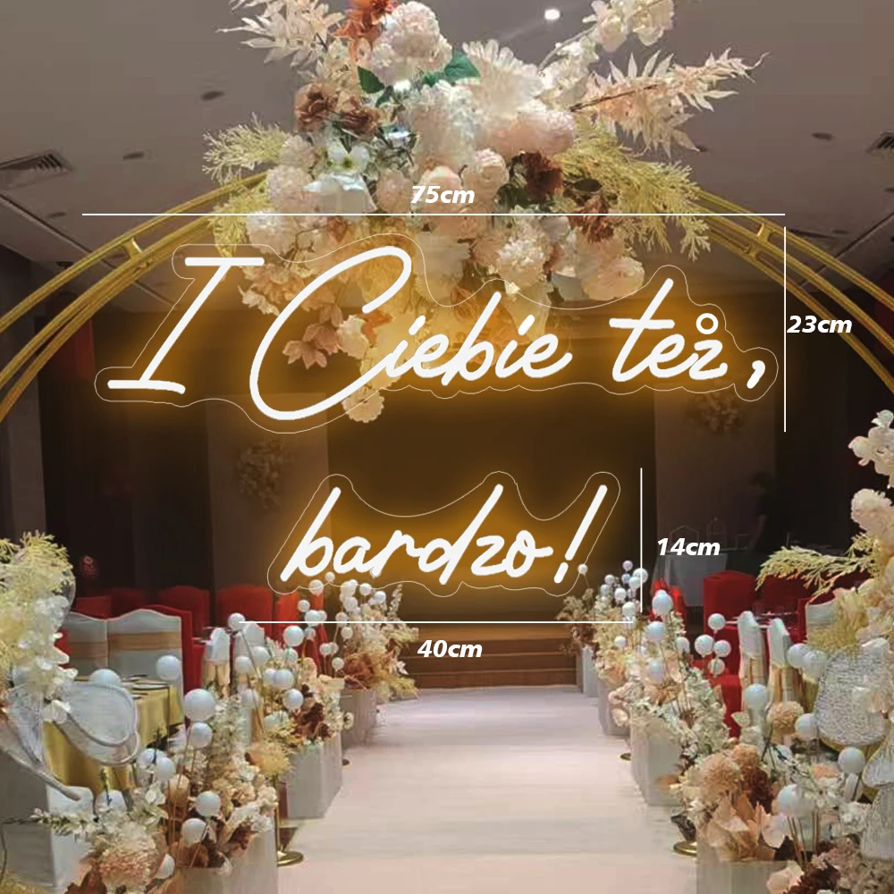 Big 75cm Custom Neon Light You too, very much LED Neon Sign True Love is us Sign for Wedding Birthday Party Decoration