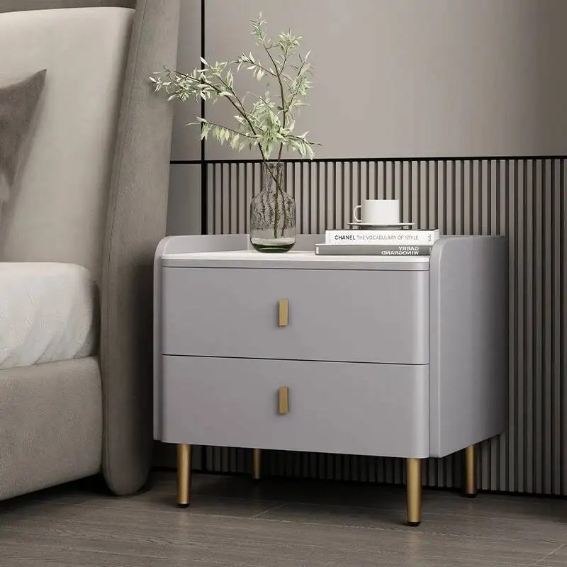 White Bedside Nightstands Dresser Luxury Modern Nightstands Minimalist Library Mesitas De Noche Bedroom Furniture LQQ35XP