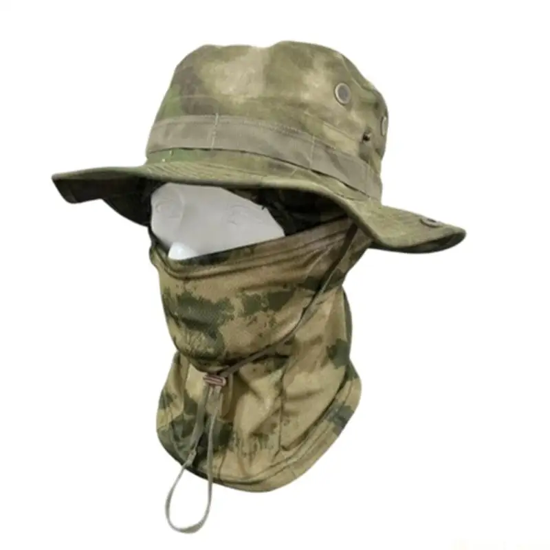 

31BE Multipurpose Travel Friendly Bucket Hat Multifunctional Scarf Hat Face Cover For Camping Trekking Or Daily Wear