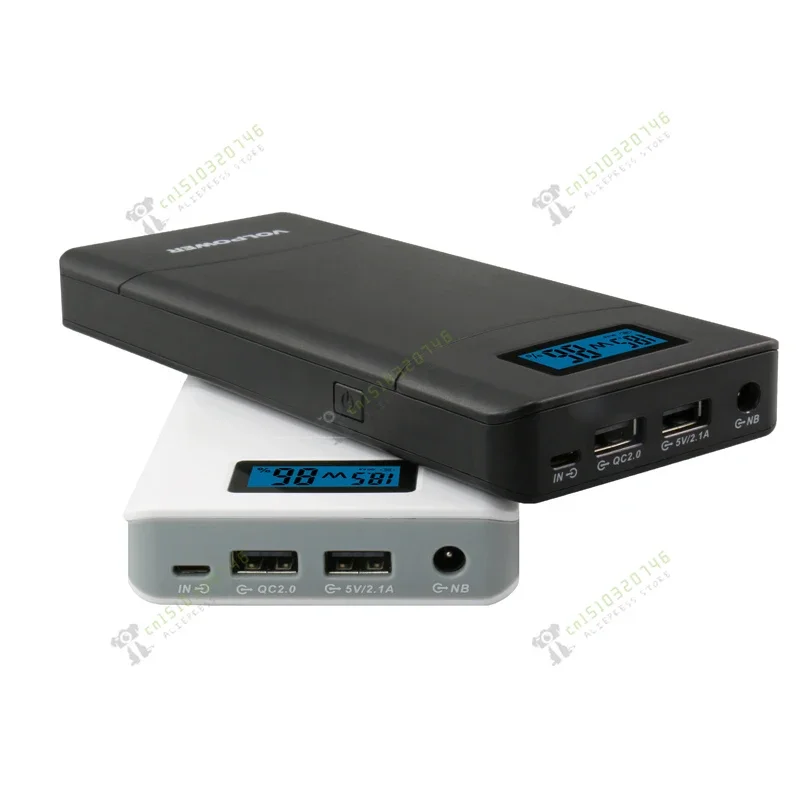 New products 2021 P65 QC2.0 LCD laptop charger anker power bank 20000mah with  12v 15v 16.5v 19v 20v 24v