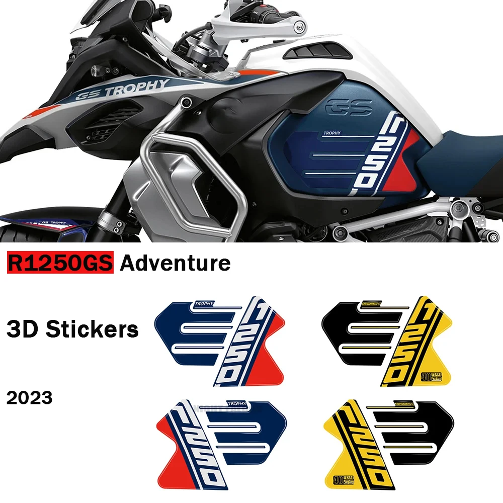 

R1250 GS 3D Epoxy Resin Sticker For BMW R1250GS Adventure Trophy 40TH EDITION 2023 New Accessories Tank Pad Protection Stickers