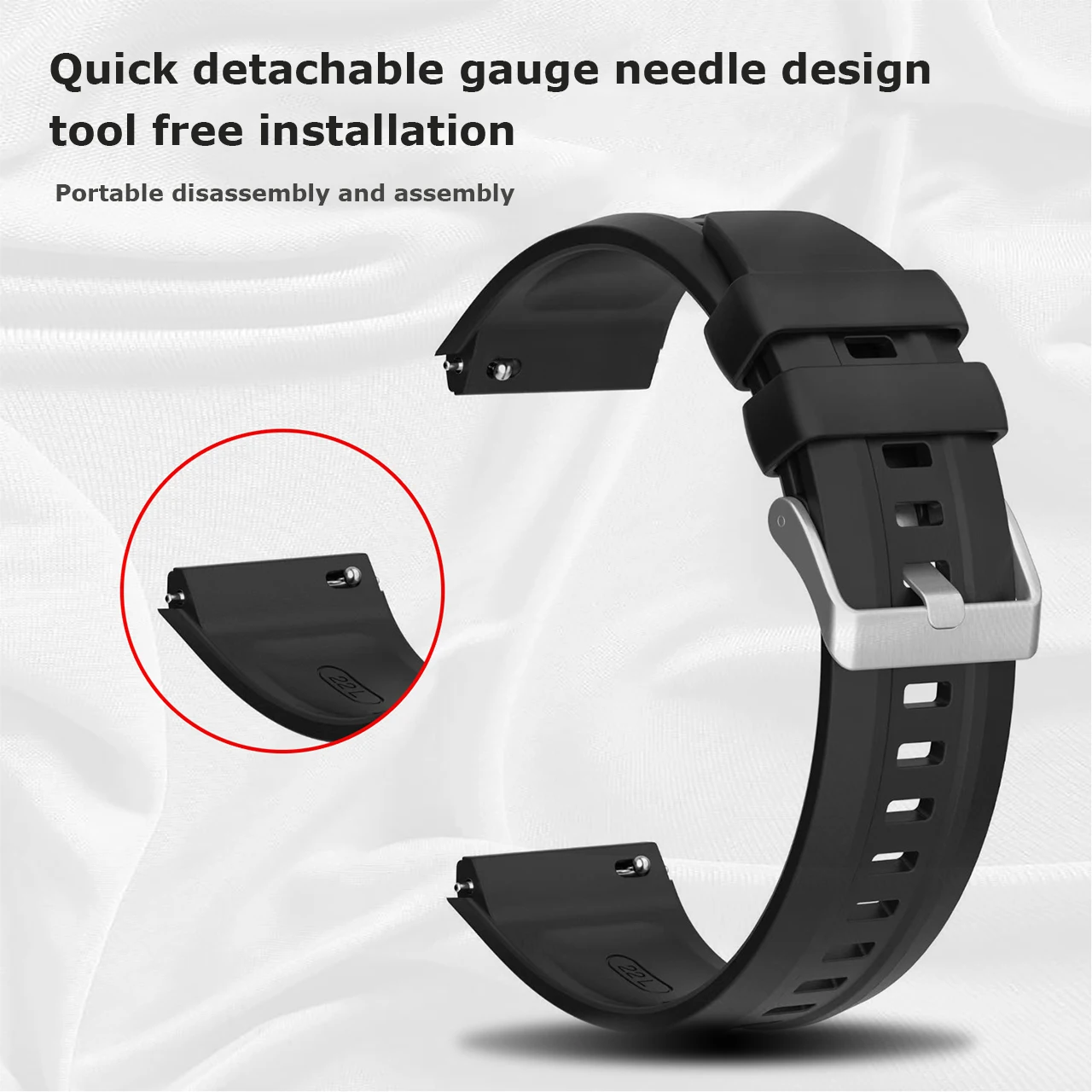 1 個シリコンストラップ Huawei 社時計 GT 5 プロ 46 ミリメートルバンド交換ブレスレット GT5 プロオリジナルベルトギャップなしリストバンドアクセサリー