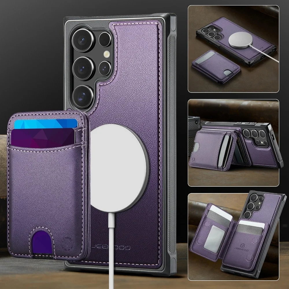

Magnetic Detachable Wallet Case Phone Cover for Samsung Galaxy S25 S24 S23+ S22 Ultra A14 A15 A23 A26 A34 A35 A53 A54 A55 A56