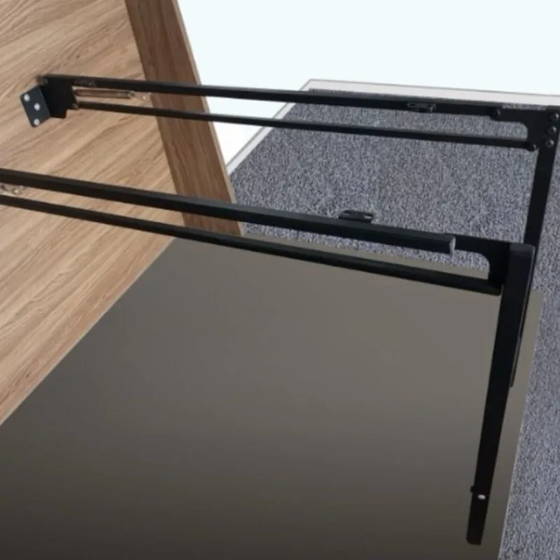 Multifunctional hidden folding hardware dining table cabinet functional rack desk office room cabinet