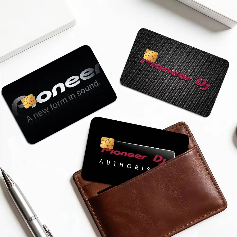 Pioneer Dj Pro Music Cartoon   Credit Card Public Transportation Cards Protective Sticker Waterproof Card Face Decoration