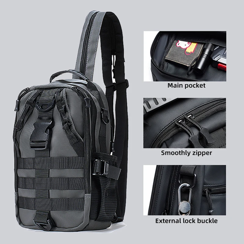 

Multi-pocket Men Climbing Bag Multifunctional Wear-resistance Portable Backpack for Hiking Camping Outdoor Sports Shoulders Bags