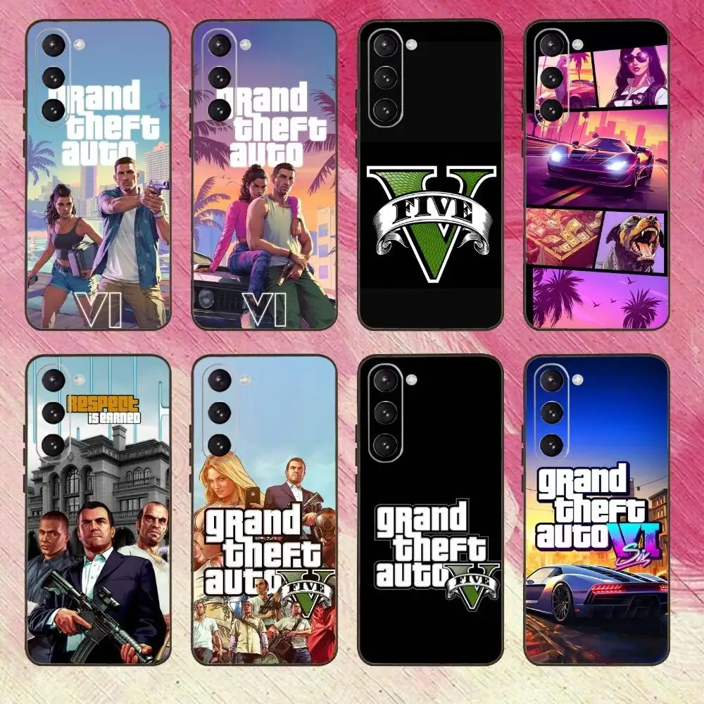 GameTheft auto v5  Grand-ES Phone Case For Samsung Galaxy A73,A72,A71,A70,A53,A52,A51,Others Soft Black Cover