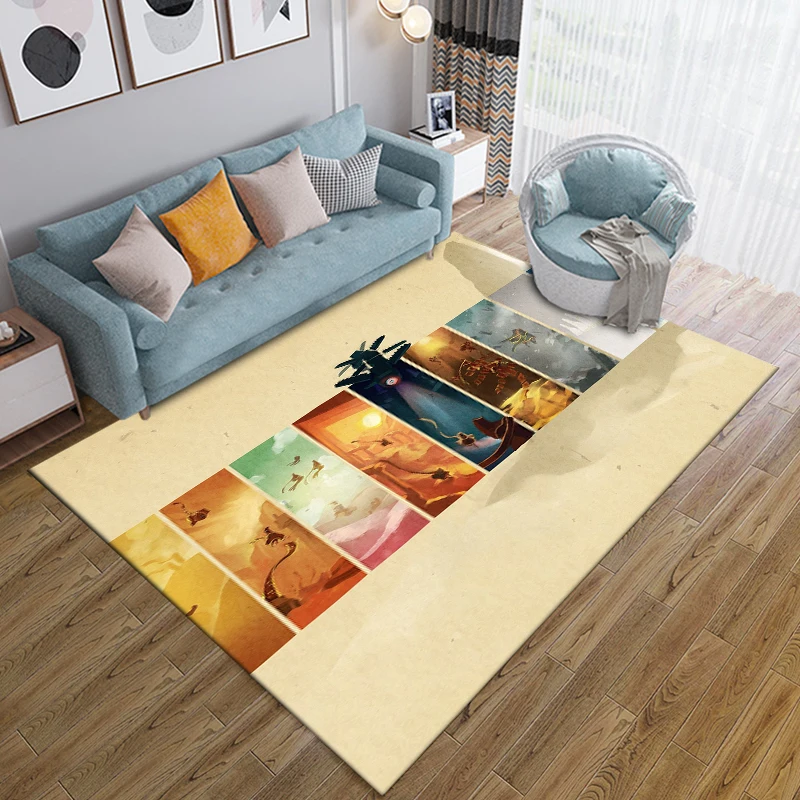 Game-Journey Rugs for Bedroom Fluffy Square Floor Carpets Living Room Home Decoration Rugs Soft Velvet Mat Area Rug