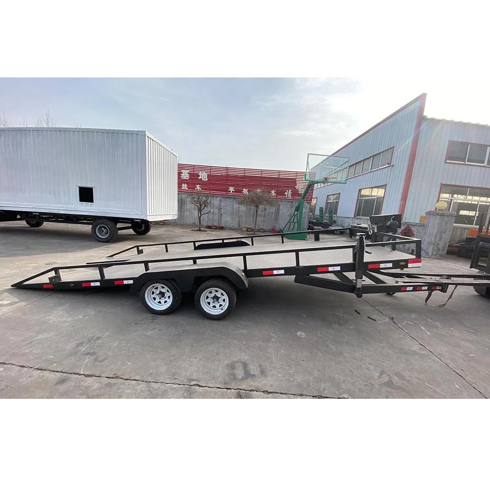 Trailers to Pull Cars, Mini Excavator, Forklift for Sale New Arrival Steel Slanted Tilt Deck Car Hauler