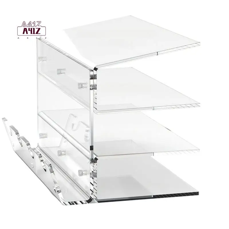 A41Z-Multifunctional Desktop Acrylic Tablet Holder For Computer Keyboard And Mouse Storage Stand