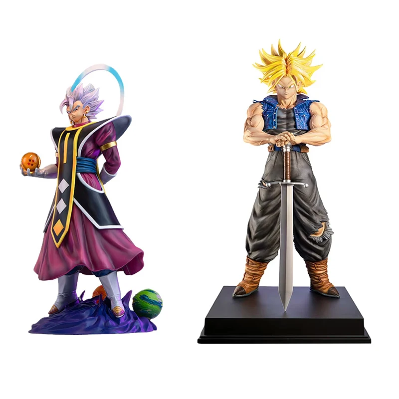 

In Stock Dragon Ball Z Figure 2% Trunks And Grand Priest Jt Statue Action Figure Future Trunks Super Saiyan Collectible Toy Gift