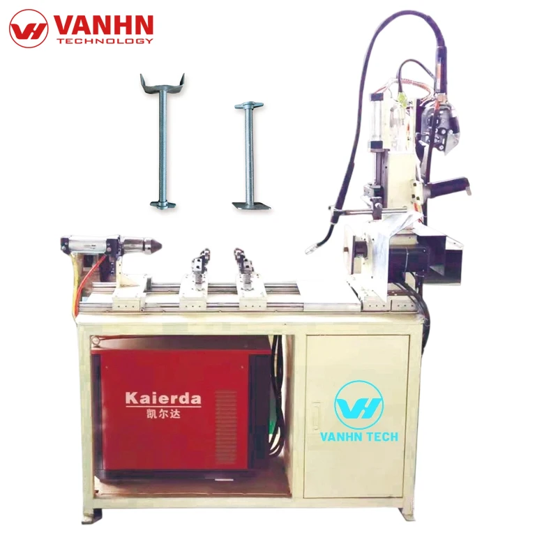 Fully Automatic Dual Station Base Jack Welding Machine With Robot Arm Stacking 600mm Height Adjustable System