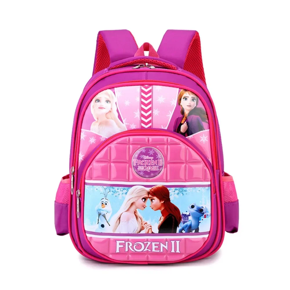 

Children's 3D Backpack With Large Capacity Popular Cartoon Character Princess Elsa Sofia Exquisite 1-3-6 Grade Student Backpack