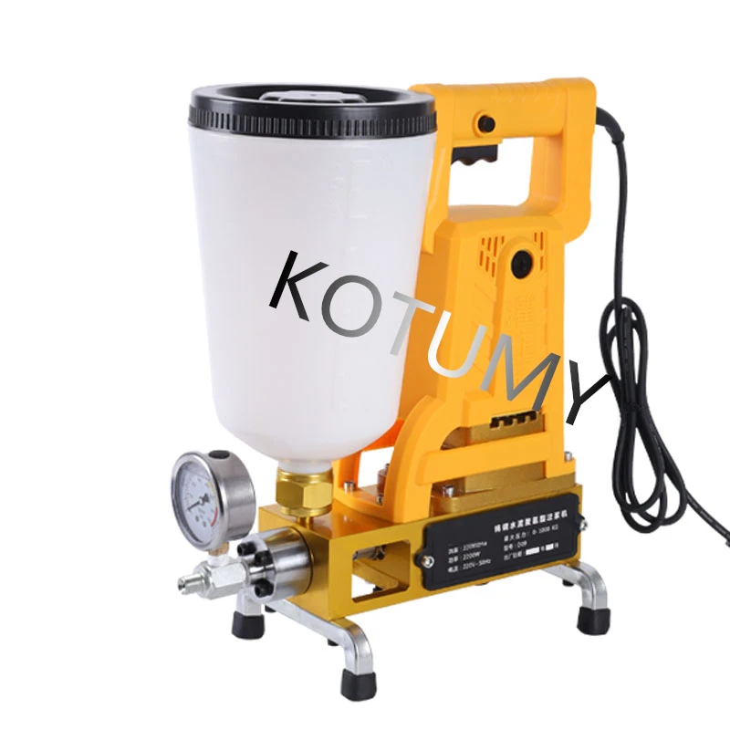 D09S Waterproof Plugging 220V High Pressure Cement Slurry Grouting Machine Ceramic Tile Hollow Drum Flling Machine 2200W